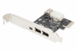 Digitus Tarjeta PCI Express, Firewire 1394a [3 + 1 puerto] 