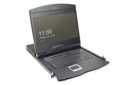 Digitus Consola KVM LCD de 19", VGA de 8 puertos, teclado alemán 
