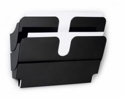 Durable FLEXIPLUS estantería para libros 2 estanterías Negro 