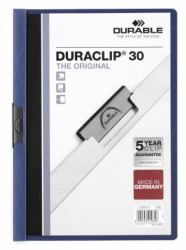 Durable Duraclip 30 archivador PVC Azul, Transparente 