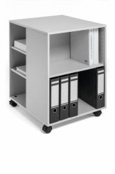 Durable 311310 mueble y soporte para dispositivo multimedia Gris Mesita con ruedas para multimedia 