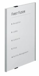 Durable Info Sign Acrílico, Aluminio Plata 