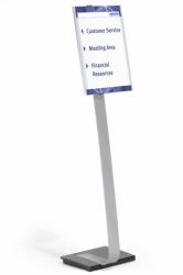 Durable 481323 portacartel y stand de información A3 Acrílico Plata 