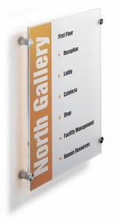Durable Crystal Sign A3 Transparente 