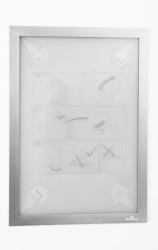 Durable DURAFRAME Wallpaper A4 Portacarteles Plata 