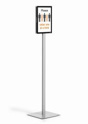 Durable INFO STAND BASIC A4 1 ST 501257 [501257] Stand de información Metal, Plástico Gris 