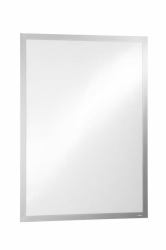 Durable DURAFRAME Portacarteles Plástico Plata 