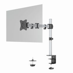 Durable 509423 soporte para monitor 68,6 cm [27"] Pared Plata 