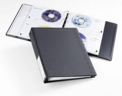 Durable 522758 funda para discos ópticos 60 discos Carbón vegetal 