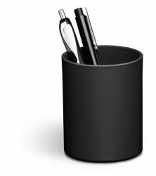Durable ECO porta lápices Plástico reciclado Negro 