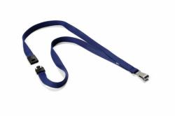 Durable Textile lanyard SOFT COLOUR midnight blue correa Portaetiquetas Metal, Textil Azul 