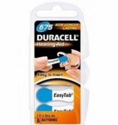 Duracell 1.4 V, zinc-air, 6 pack Batería de un solo uso Zinc-Aire 
