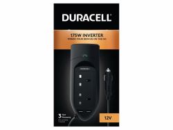 Duracell DRINV15-UK adaptador e inversor de corriente Auto 175 W Negro 