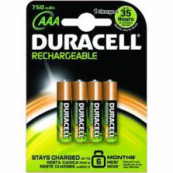 Duracell HR3-B pila doméstica Batería recargable AAA Níquel-metal hidruro [NiMH] 