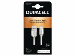 Duracell USB5022W cable de conector Lightning 2 m Blanco 
