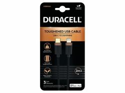 Duracell USB9022A cable de conector Lightning Negro 