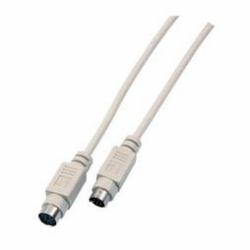 EFB Elektronik 2m, PS/2 - PS/2, M/M cable ps/2 6-p Mini-DIN Blanco 