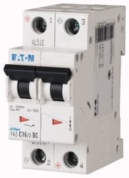 Eaton FAZ-C3/2-DC corta circuito Disyuntor en miniatura Tipo C 