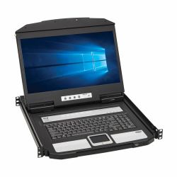 Eaton Tripp Lite B021-SWHD-K consola de rack 47 cm [18.5"] 1920 x 1080 Pixeles Metal, Plástico Negro 1U 