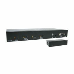 Eaton Tripp Lite B320-4X1-MHE-K extensor audio/video Transmisor y receptor de señales AV Negro 