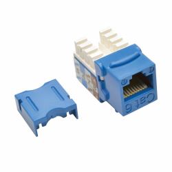 Eaton Tripp Lite N238-025-BL Enchufe Keystone de Inserción a Presión Tipo 110 Cat6 / Cat5e - Azul, Paquete de 25 