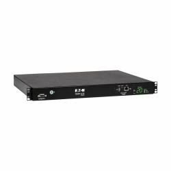 Eaton Tripp Lite PDUMH20HVATNET PDU Monofásico Controlable con Switch de Transferencia Automática 3.8kW, 2 Entradas C20 de 200-240V, 8 Tomacorrientes C13 y 2 C19, 1U, TAA 