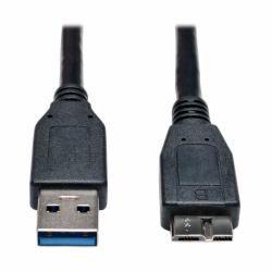 Eaton Tripp Lite U326-003-BK Cable para Dispositivo USB 3.0 SuperSpeed [A a Micro-B M/M], Negro, 0.91 m [3 pies] 