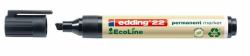 Edding 22 EcoLine marcador permanente Punta de cincel Negro 