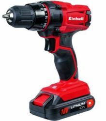 Einhell TC-CD 18-2 Li Taladro de pistola Negro, Rojo Ión de litio 1,5 Ah 1,37 kg 