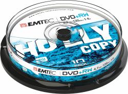 Emtec ECOVPRW47104CB DVD en blanco 4,7 GB DVD+RW 10 pieza[s] 