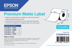 Epson Rollo continuo de Premium Matte Label, 76 mm x 35 m 