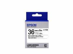 Epson Cinta estándar - LK-7WBN estándar negra/blanca 36/9 