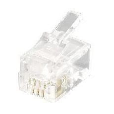 Equip 121111 conector RJ-11 [4P4C] Transparente 