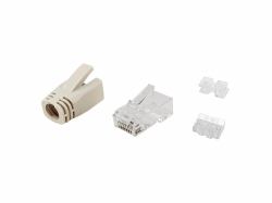 Equip 121176 conector RJ-45 Transparente, Blanco 