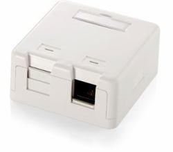 Equip 125122 caja de tomacorriente Blanco 