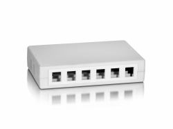 Equip 125460 caja de tomacorriente Blanco 