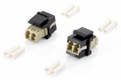 Equip 125570 adaptador de fibra óptica LC/LC 8 pieza[s] Beige, Negro 