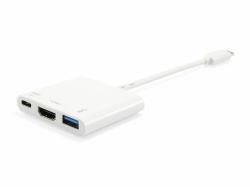 Equip Adaptador USB-C a HDMI , USB-A, 60W USB PD 