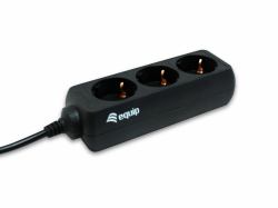 Equip 333280 base múltiple 1,1 m 3 salidas AC Negro 