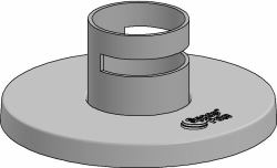 Ergonomic Solutions Pipe with flange cover - Warranty: 24M