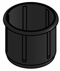 Ergonomic Solutions Plastic Anti-Wobble sleeve, - SP1 long and black - Warranty: 24M