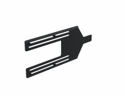 Ergonomic Solutions Kiosk straight bracket - Portrait 22" to 15" -BLACK - - Warranty: 60M