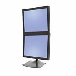 Ergotron DS Series DS100 Dual Monitor Desk Stand, Vertical 61 cm [24"] Escritorio Negro 