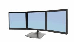 Ergotron DS Series DS100 Triple Monitor Desk Stand 53,3 cm [21"] Escritorio Negro 