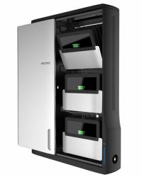 Ergotron Zip12 Montado en la pared Negro, Metálico 