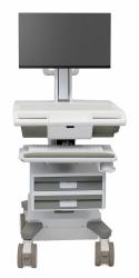 Ergotron M011-0101-111001-1-0 soporte y montura para estación de trabajo/PC todo en uno 19,5 kg Blanco, Gris 61 cm [24"] 
