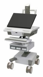 Ergotron M031-0101-130001-1-0 soporte y montura para estación de trabajo/PC todo en uno 19,5 kg Blanco, Gris 61 cm [24"] 
