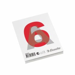 Esselte Glued Pad A6 cuaderno y block 100 hojas Gris, Rojo, Blanco 