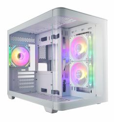 FSP S380-WA Carcasa Mini Tower mITX, mATX Blanco ARGB 
