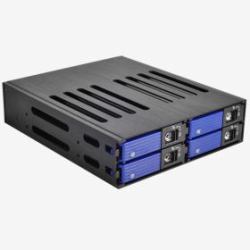 Fantec MR-SA1041 Servidor de almacenamiento Negro, Azul 